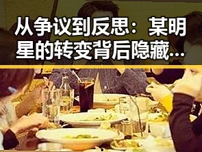 从争议到反思：某明星的转变背后隐藏的深层次背景